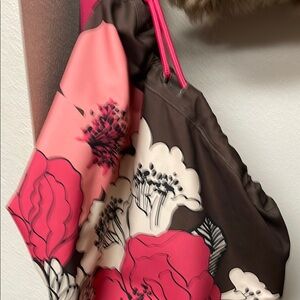 Vera Bradley Mocha Rouge Large Laundry Duffle Bag